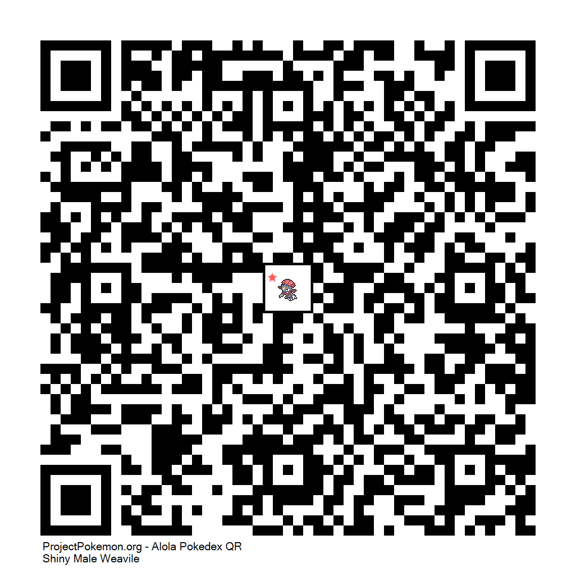 Cdigo QR de Weavile variocolor